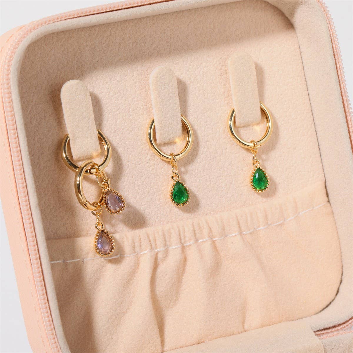 Colorful Birthstone Earrings Teardrop Earrings
