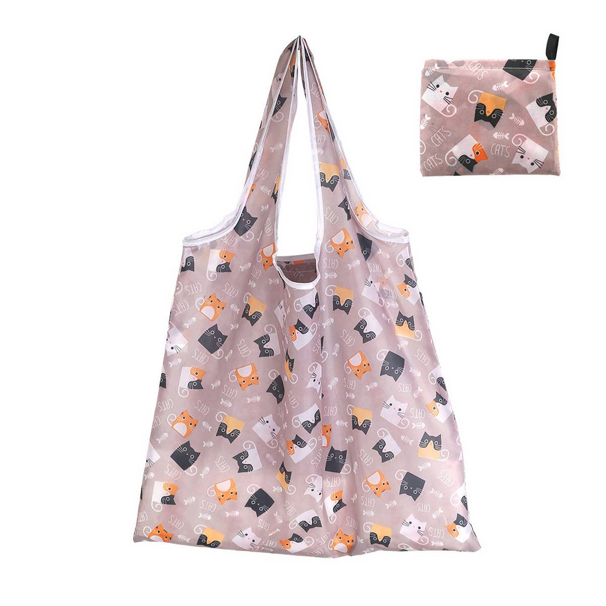 LARGE CAPACITY PRINTED FOLDABLE SHOPPING BAG_CWAB3476