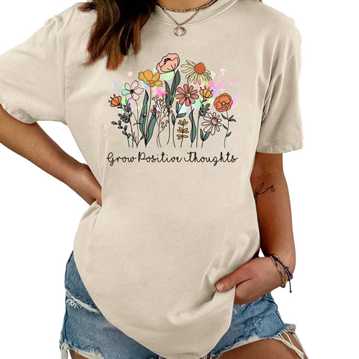 Women??¢s Casual Crew Neck T-Shirt, Soft Fit_CWTTS1488