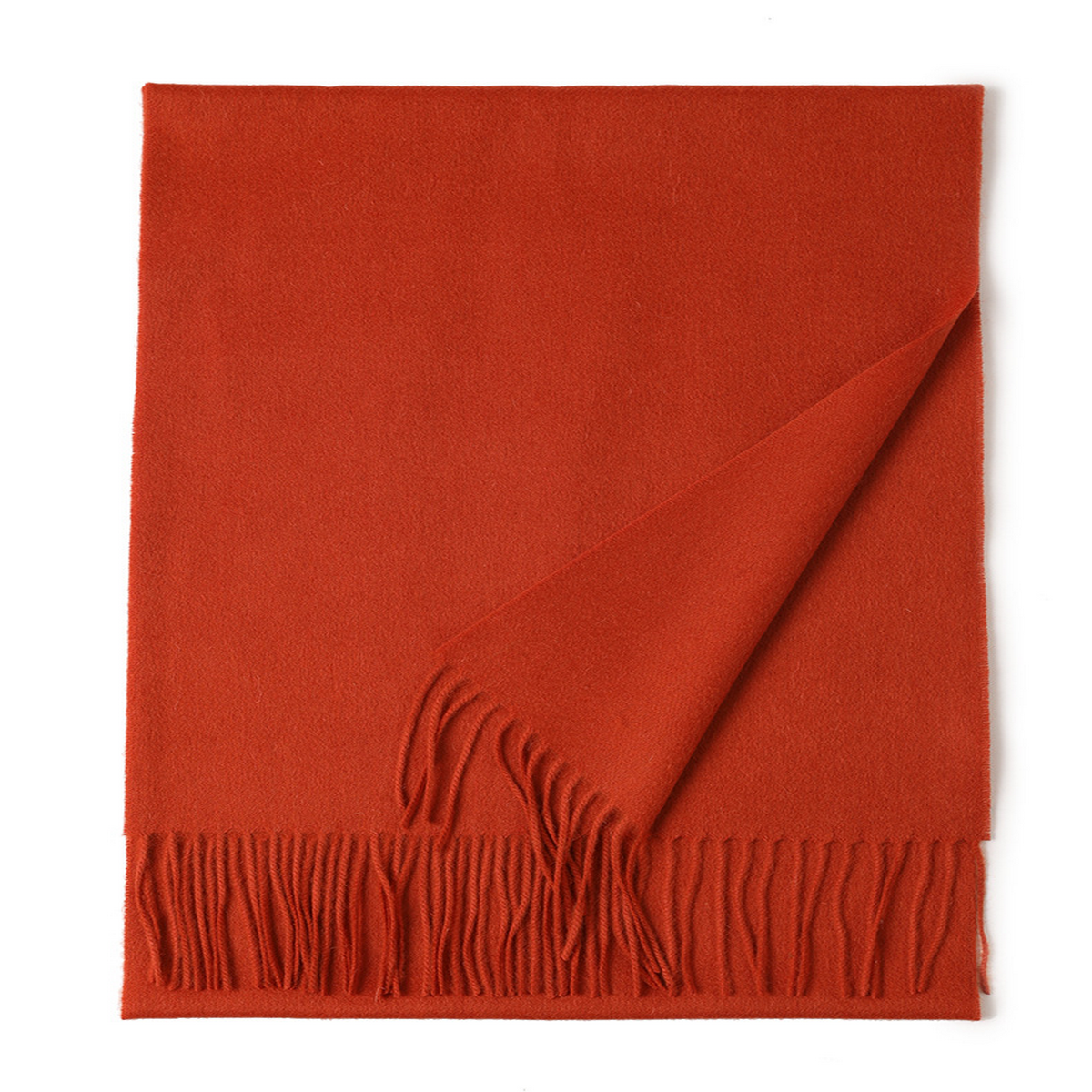 Unisex Wool Scarf ? Soft Solid Color with Tassels