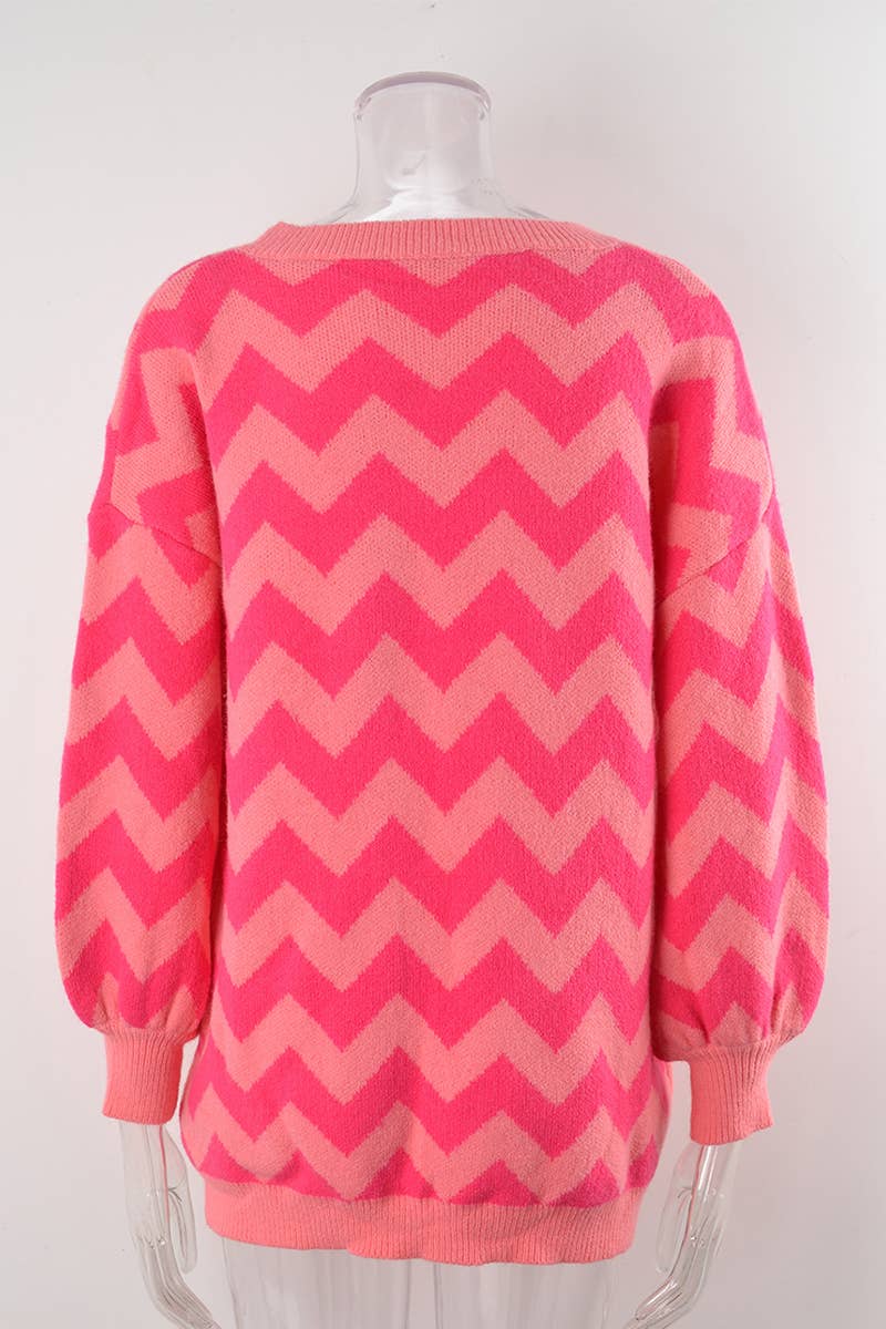 SWEATER WITH CREW NECK AND LANTERN SLEEVES