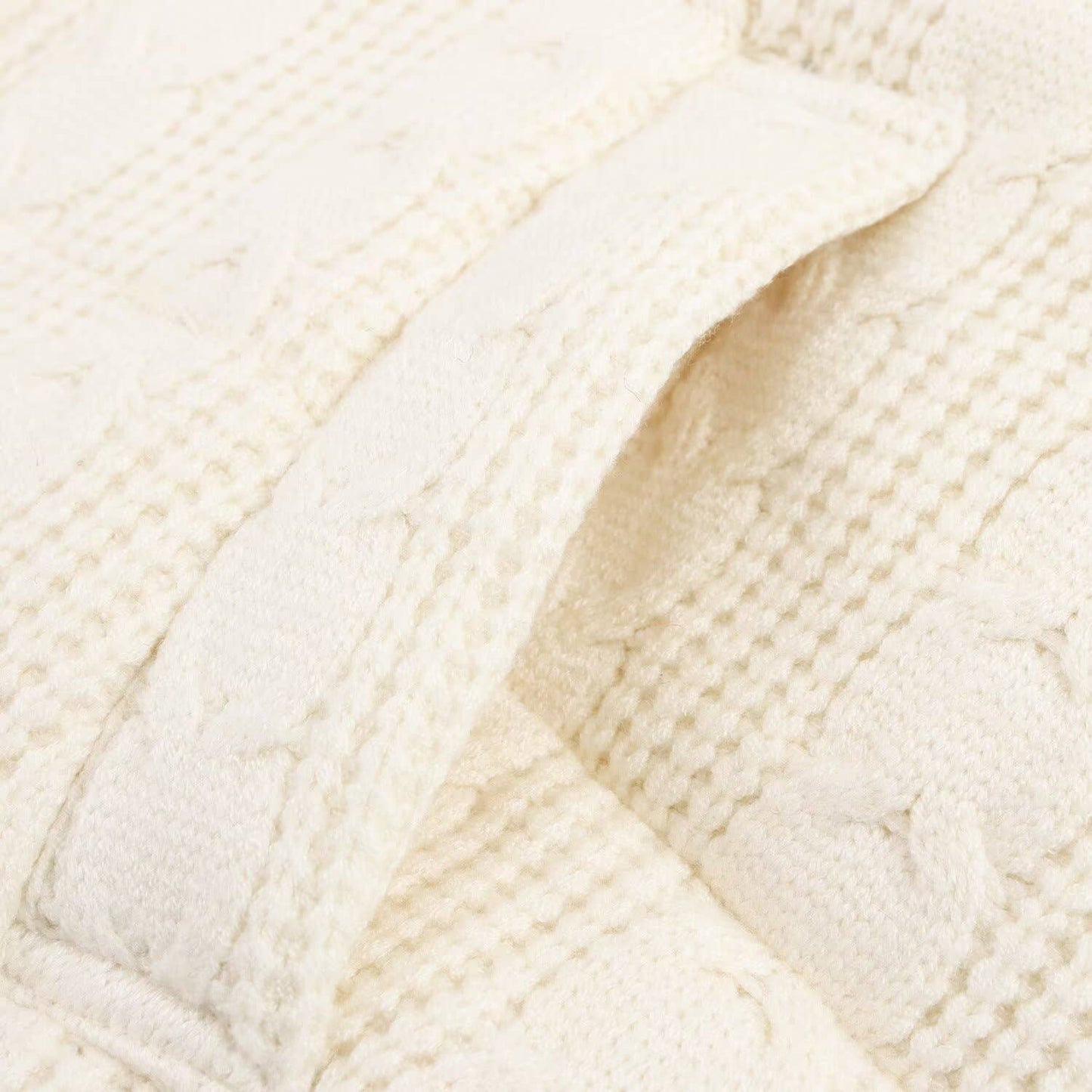 Stand collar windproof thick knit cotton jacket