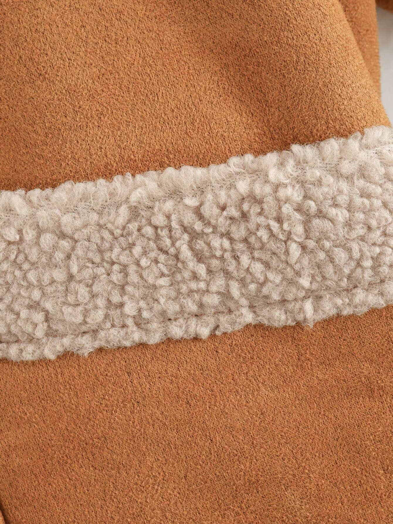 VINTAGE LAPEL BAGGY FUR ALL-IN-ONE COAT FOR WOMEN