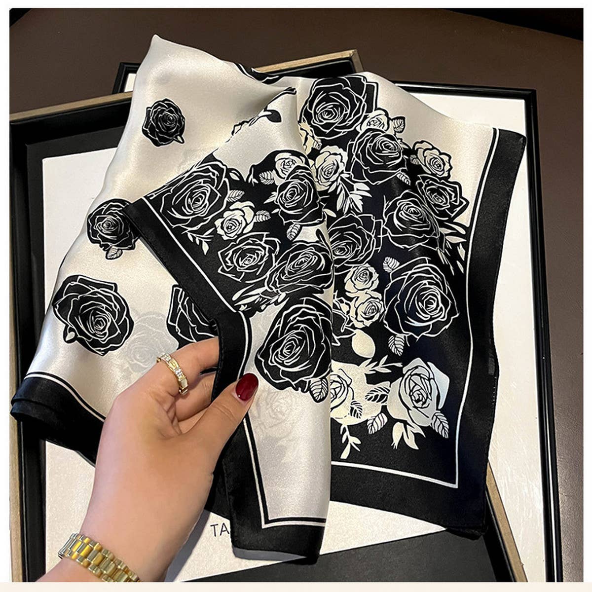 Silk Square Scarf - Mulberry Silk, Elegant Design