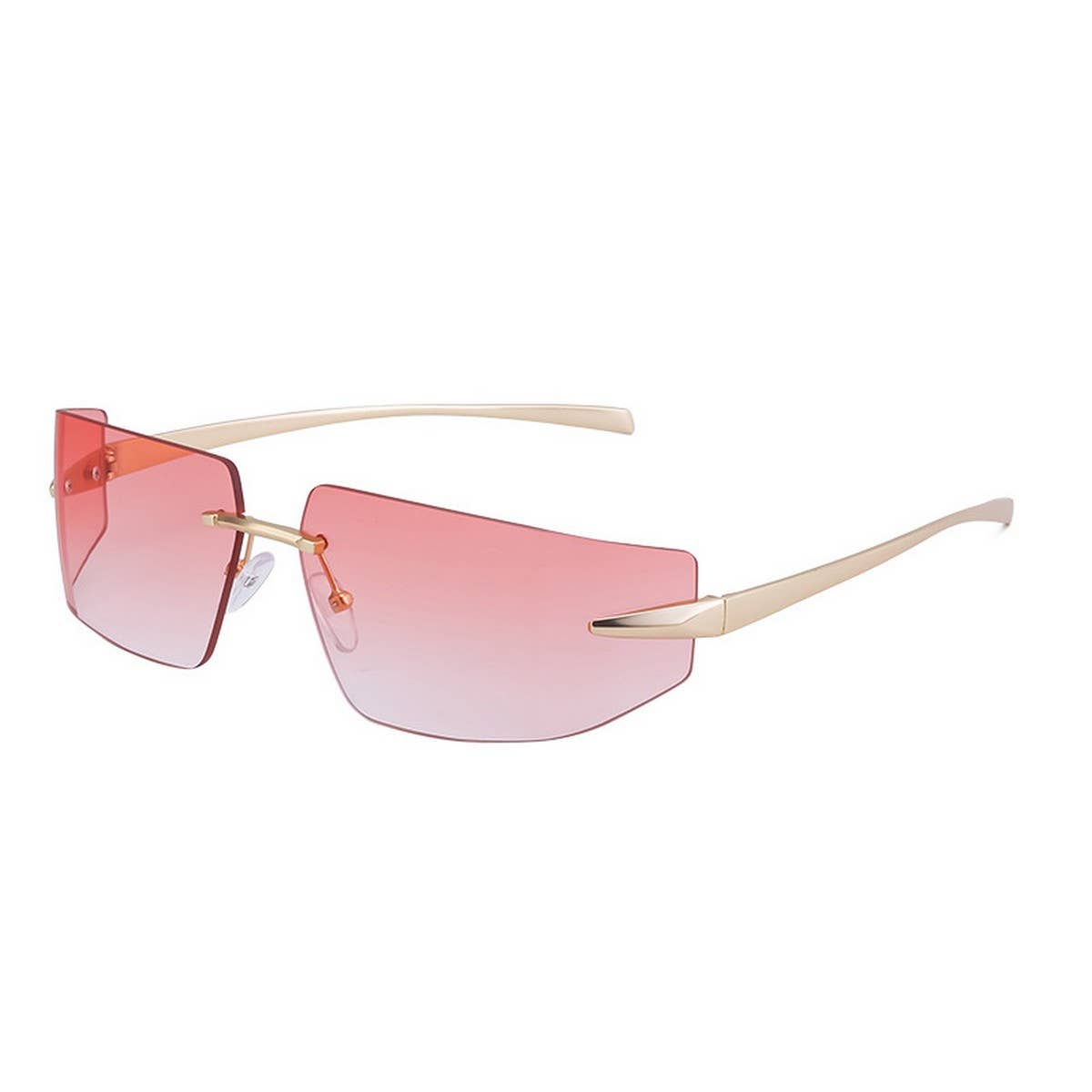 FASHION FRAMELESS DIAMOND-CUT SUNGLASSES_CWASG0658