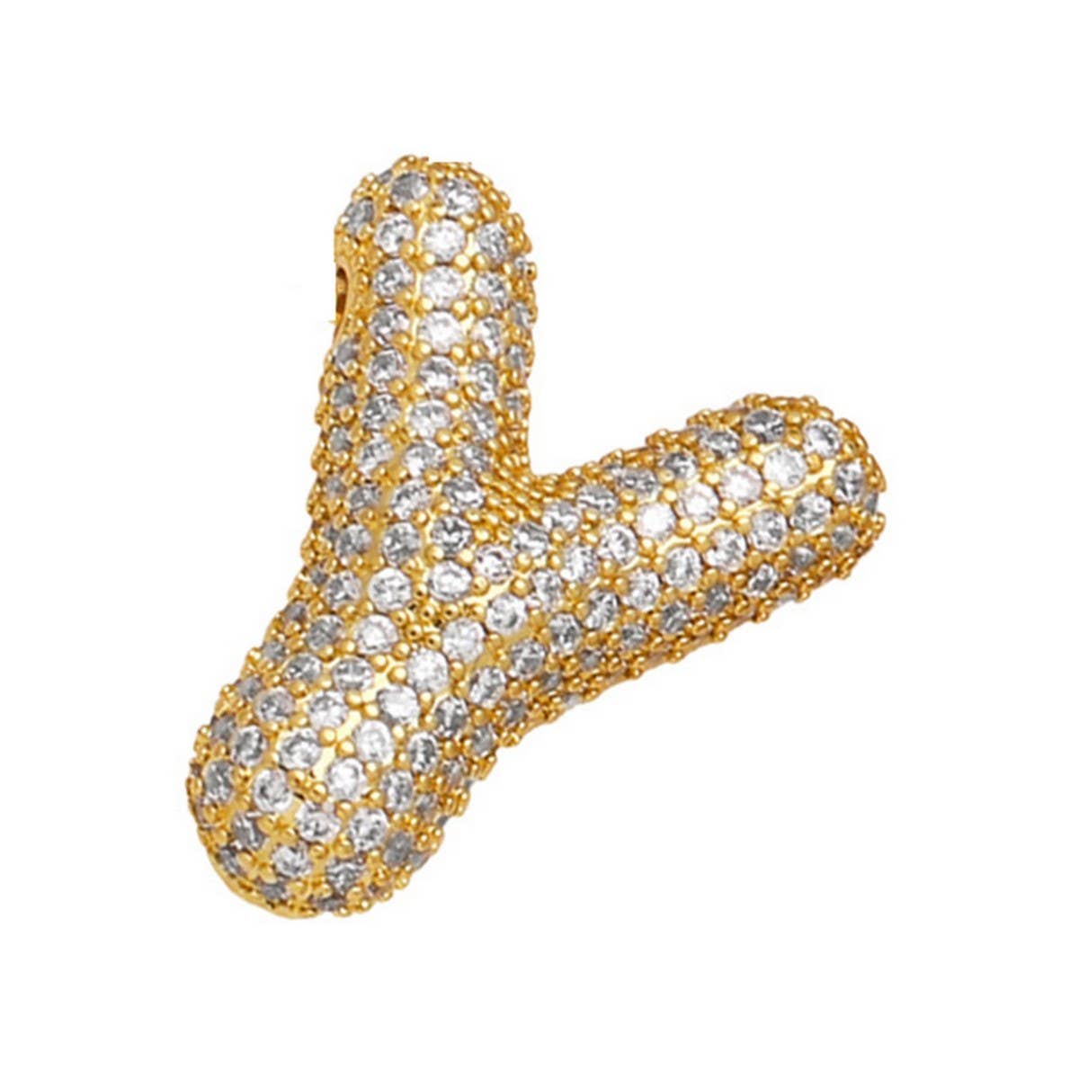 Copper Zirconia Pendant Necklace - Hip Hop