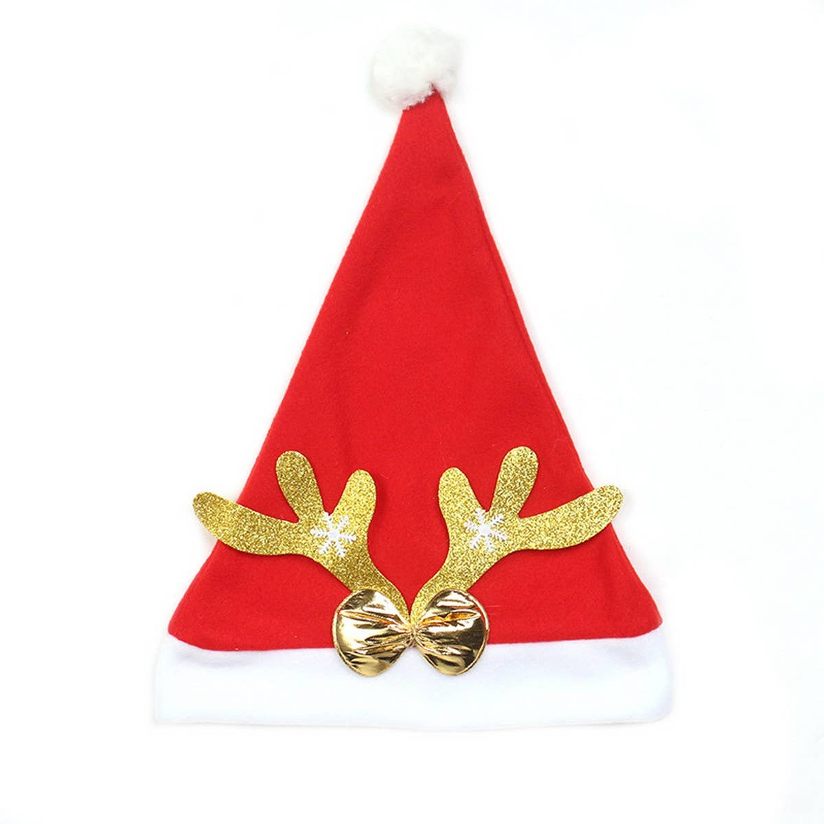 Luxury Velvet Reindeer Santa Hat for Xmas_CWAJE05369