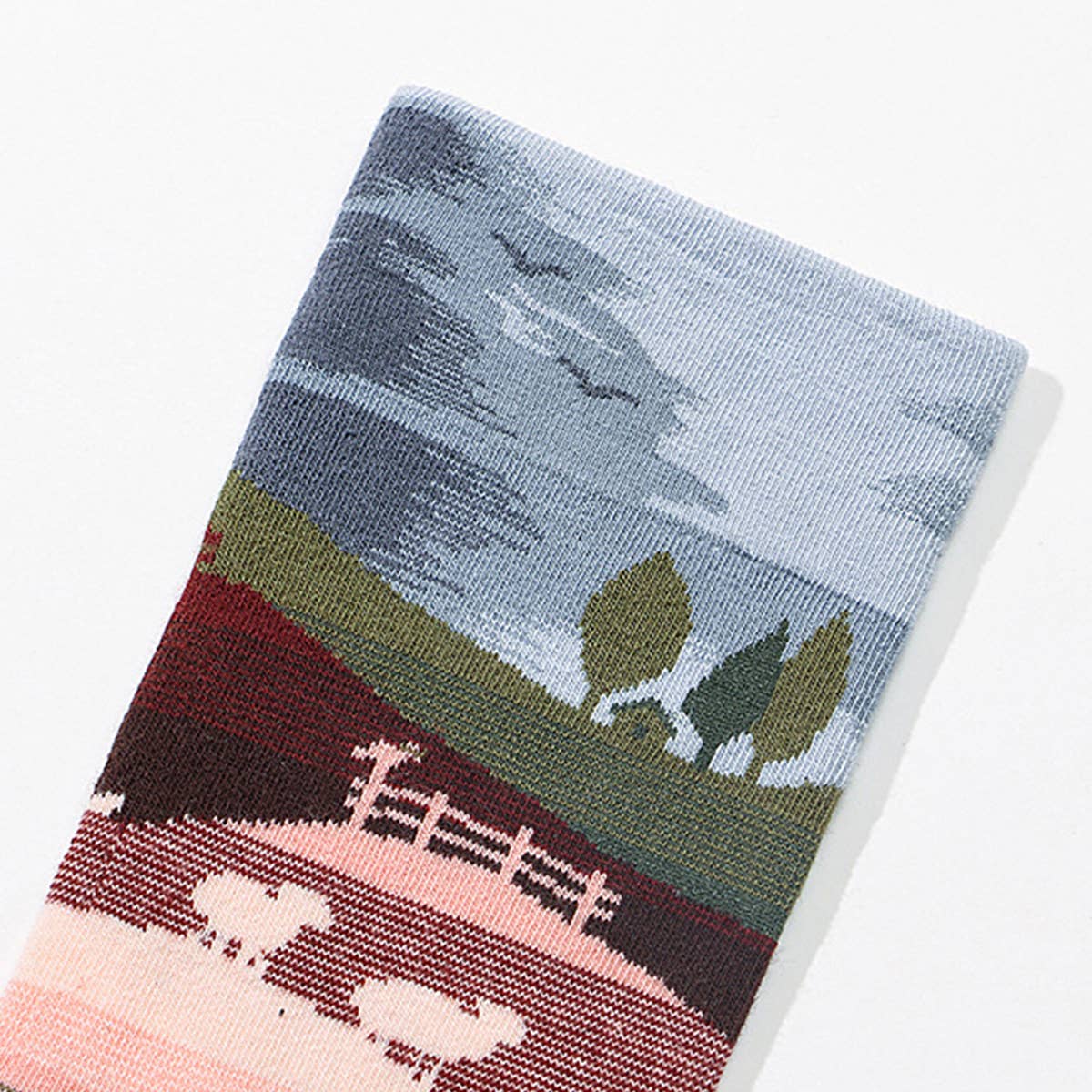 CARTOON JACQUARD SNOWBOARDING SOCKS_CWMS0198