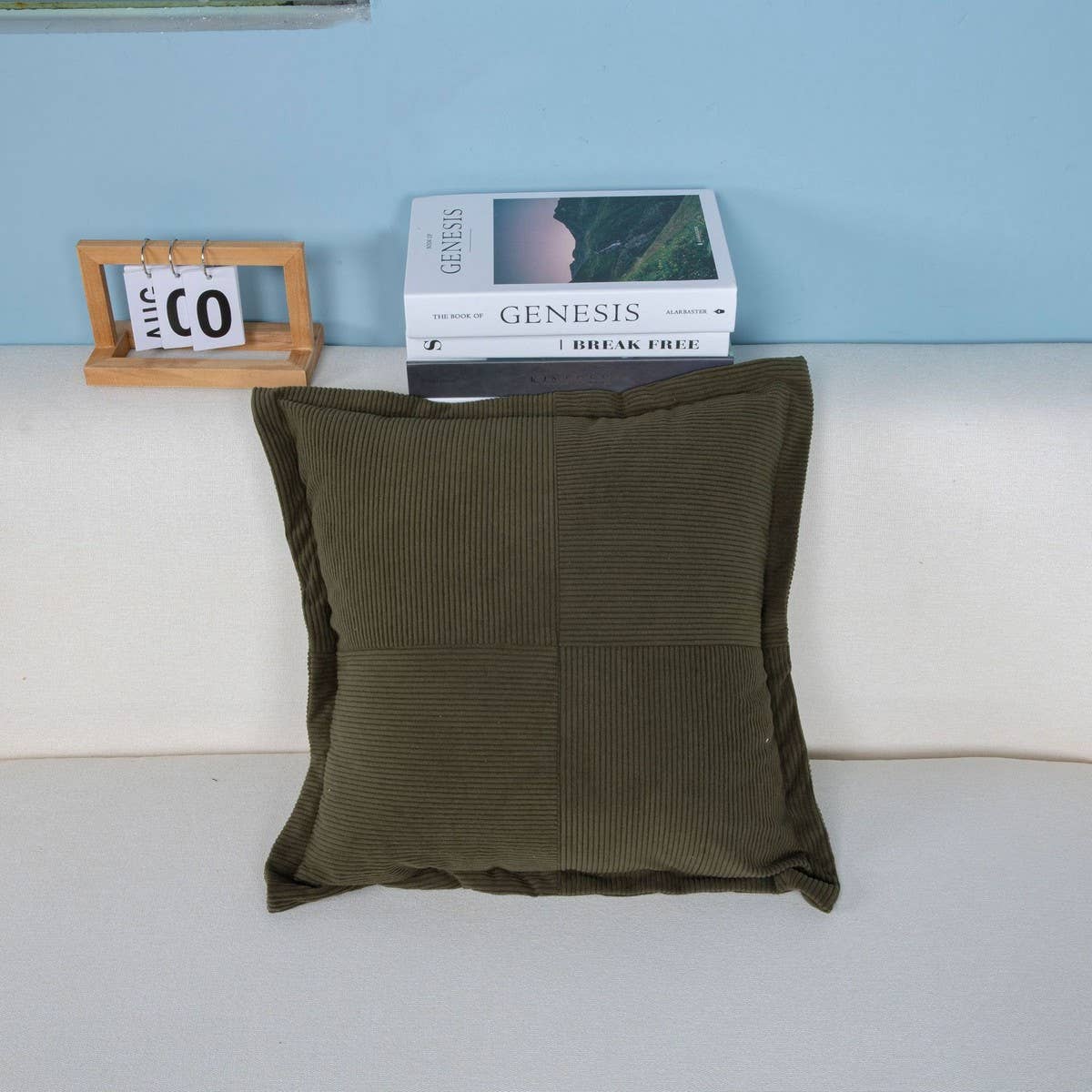 MODERN MINIMALIST WIND LAMP CORE VELVET PILLOWCASE
