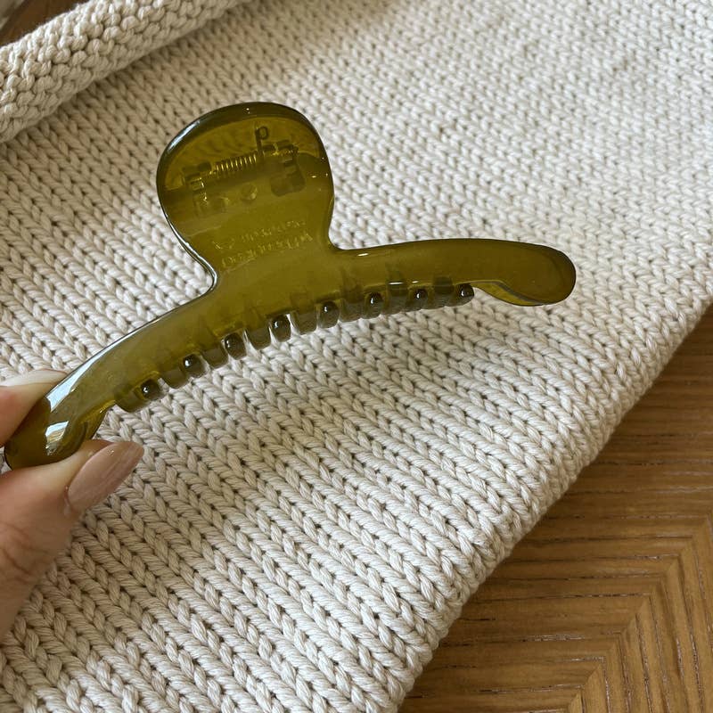 CLIP MINIMALIST LINE TRANSPARENT LARGE HAIR GRIP