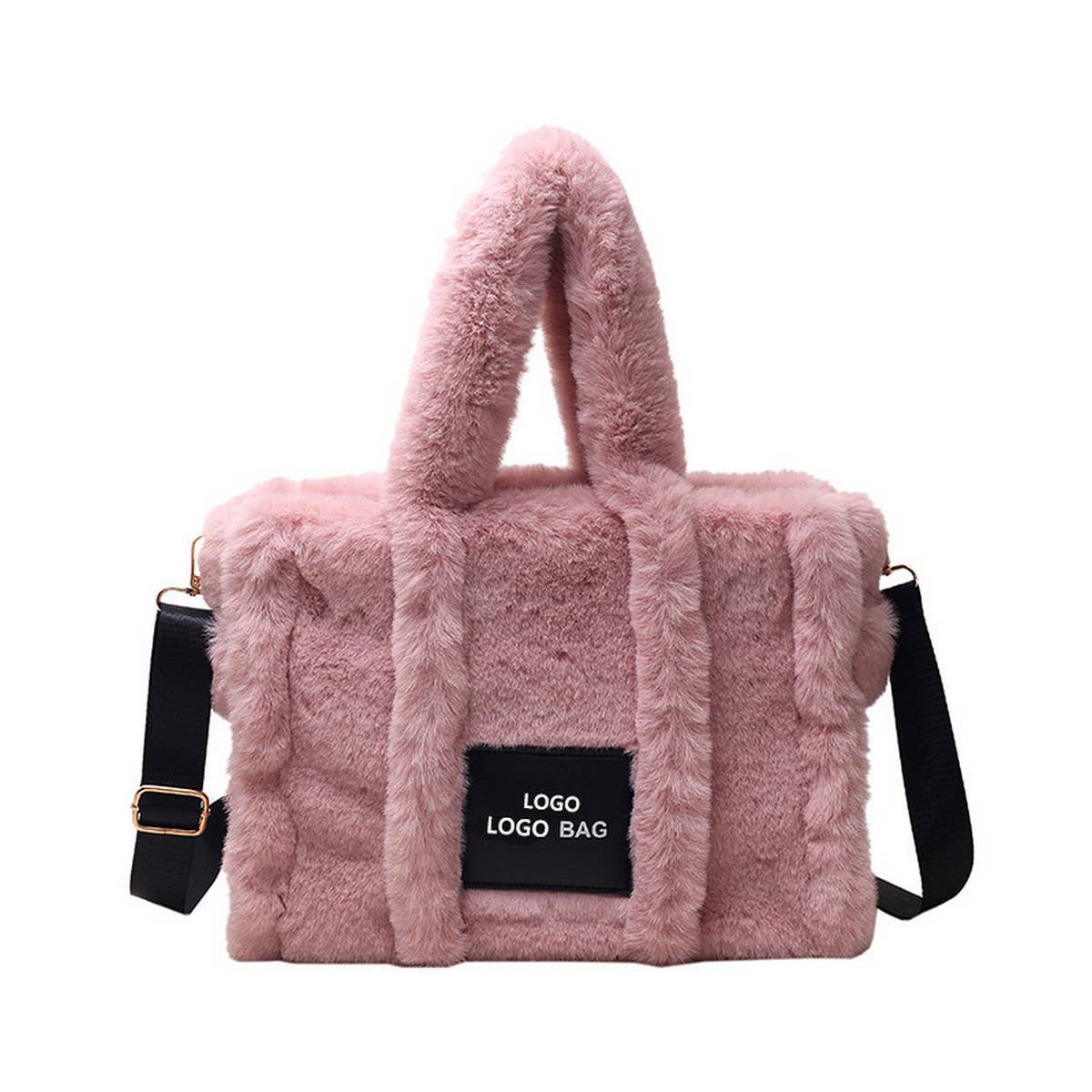 WINTER IMITATION RABBIT FURLARGE CAPACITY PLUSH BAG_CWAB3926