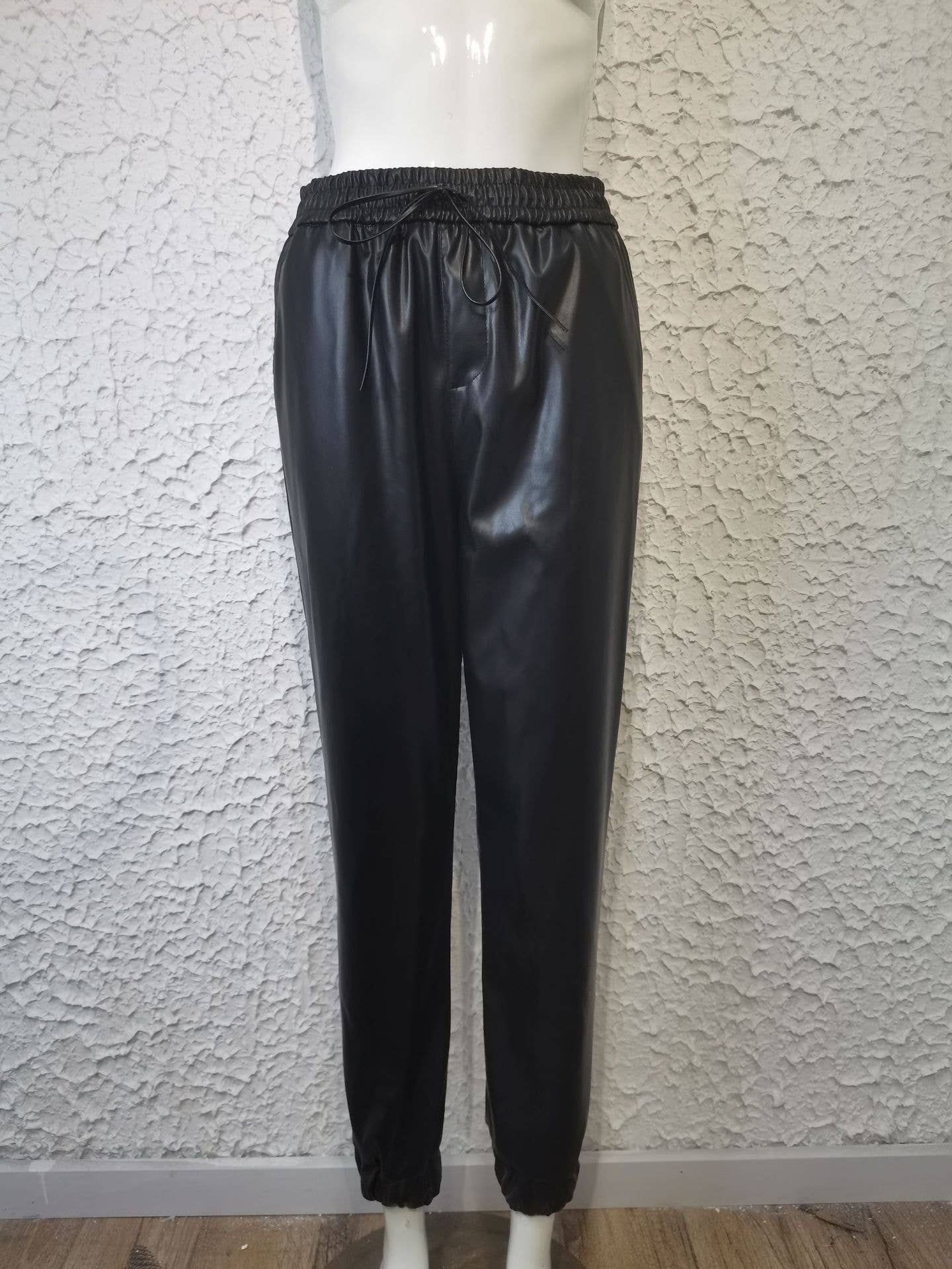 TEMPERAMENT SIMPLE ROPE WAIST SMALL FOOT PANTS