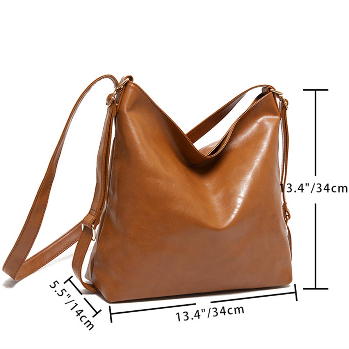 RETRO PU HANDBAG LEATHER BACKPACK FOR WOMEN_CWAB0563