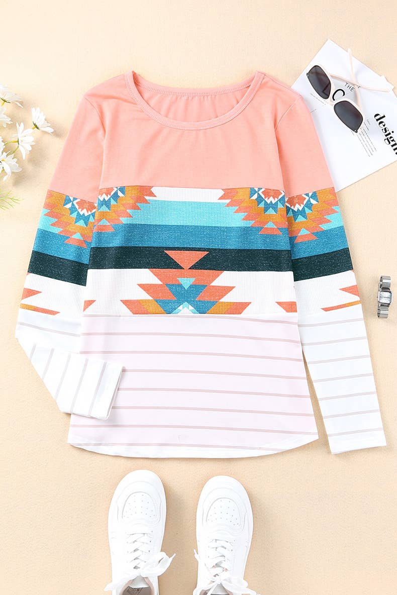 FASHION TREND PRINT SLIM-FIT CREW NECK HOODIE