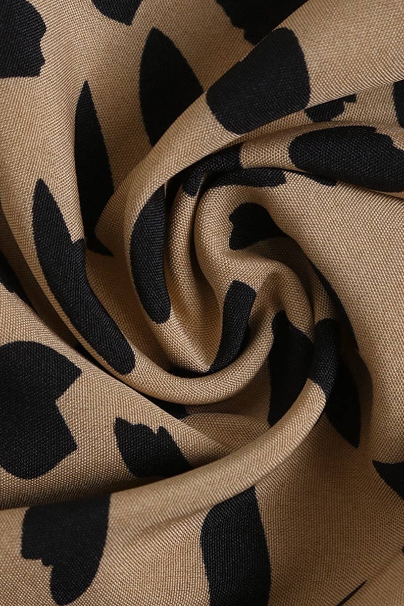 CWDMD3058_LONG SLEEVE LEOPARD PRINT DRESS