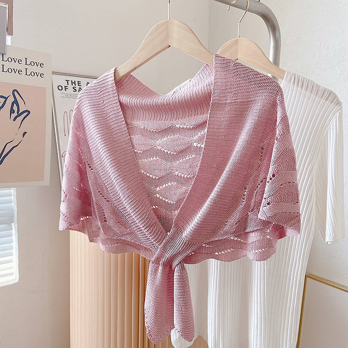 CWASC03115_KNIT MERMAID SHAWL CAPE SUN PROTECTION SCARF