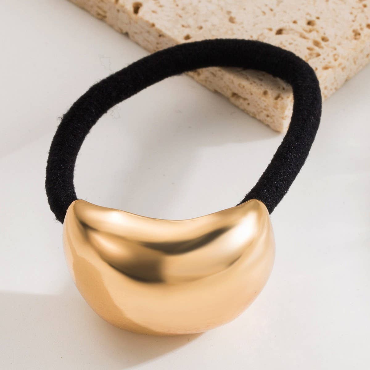 Minimalist Irregular Metal Elastic Hair Tie