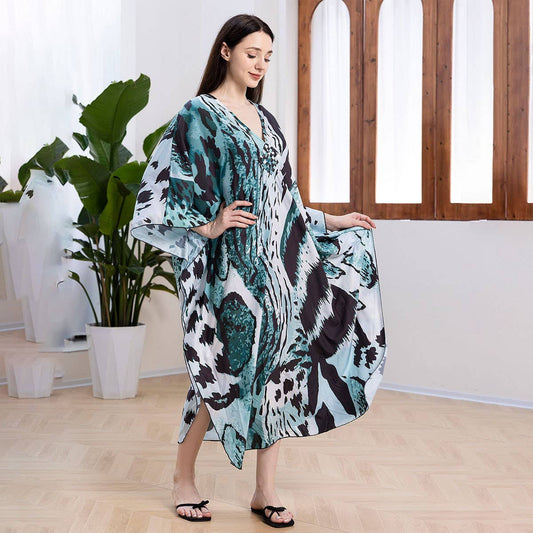 Bikini Quick-Dry Beach Cover-Up with Print_CWMM6200