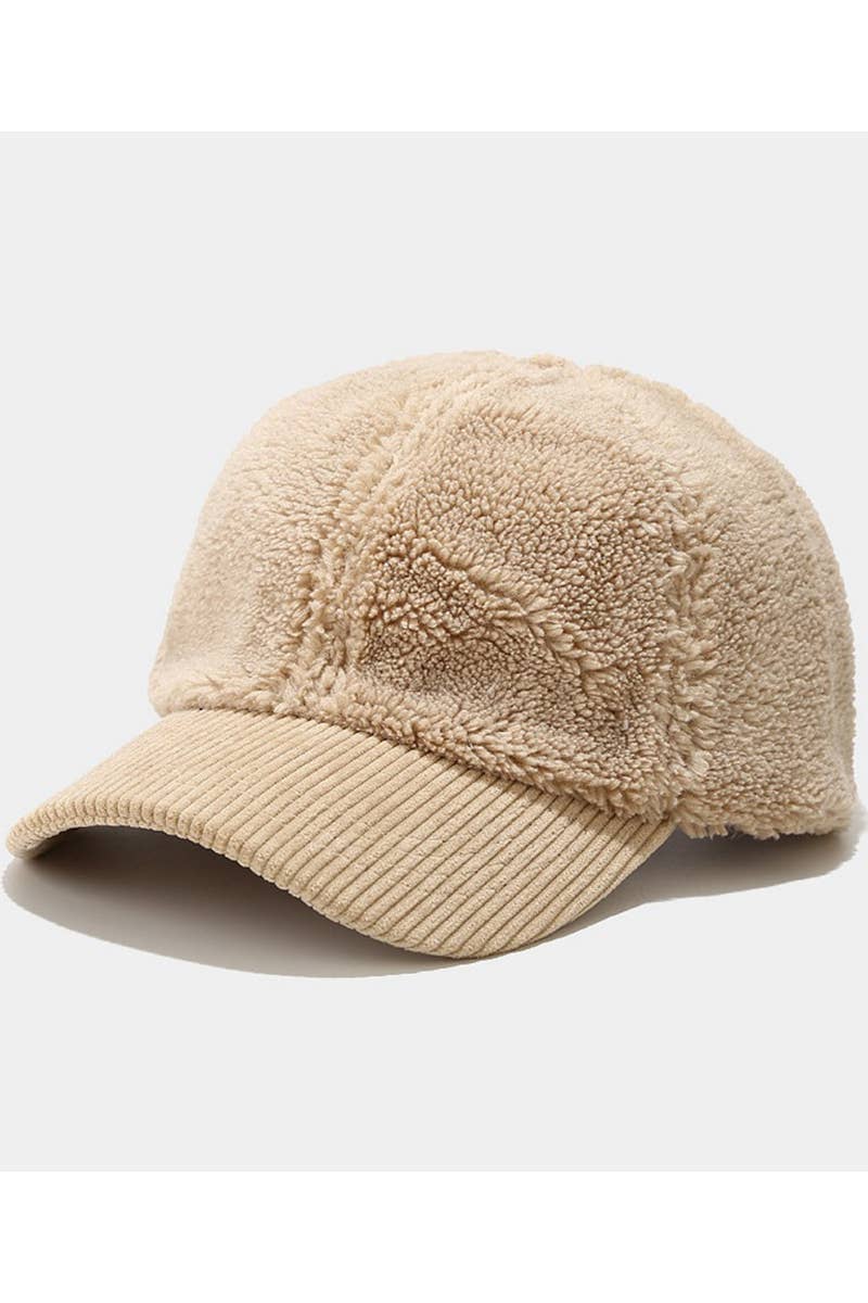 Lamb Wool Baseball Cap ? Winter Warm, Fashion CWAH0426