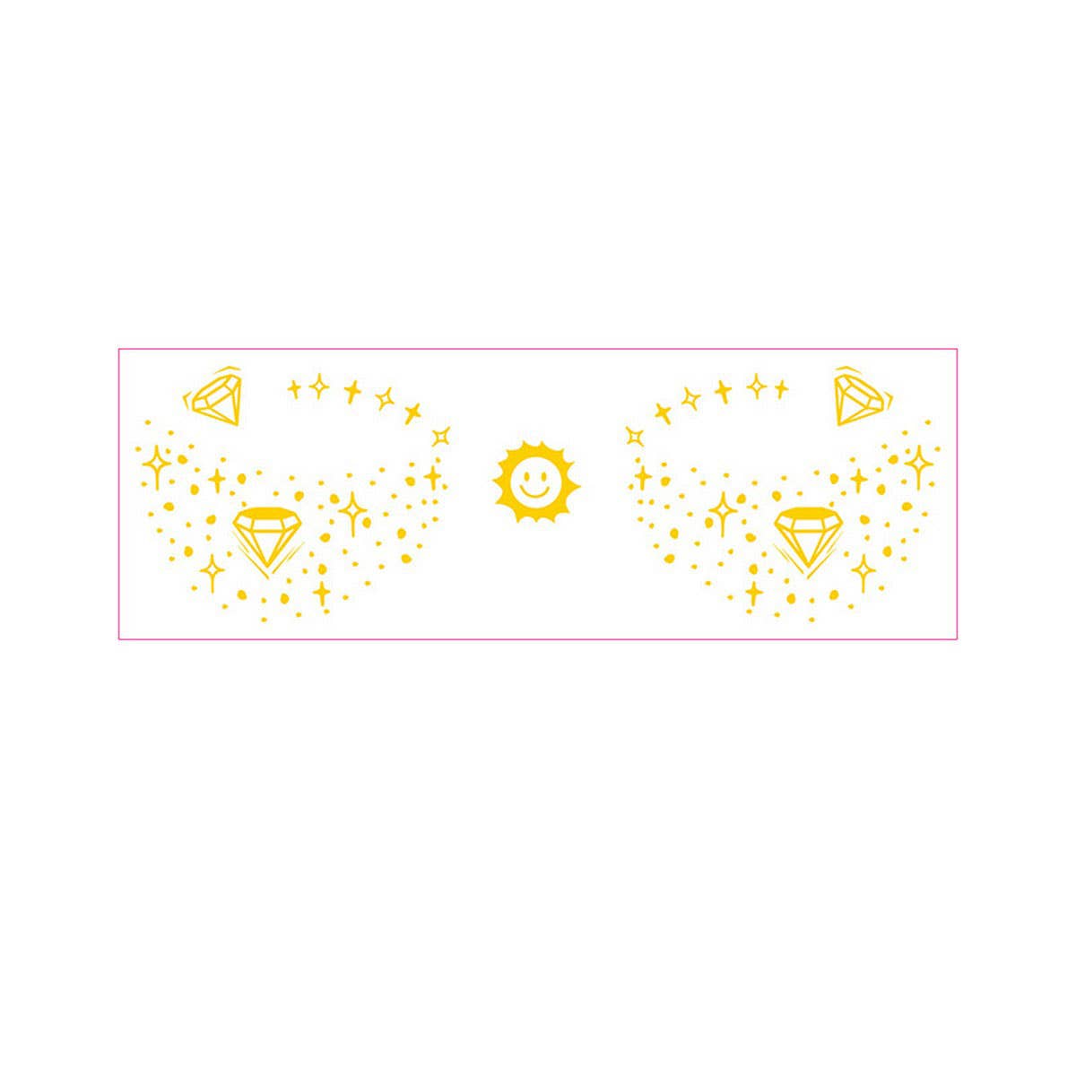 Gold Foil Freckle Tattoo Stickers Waterproof