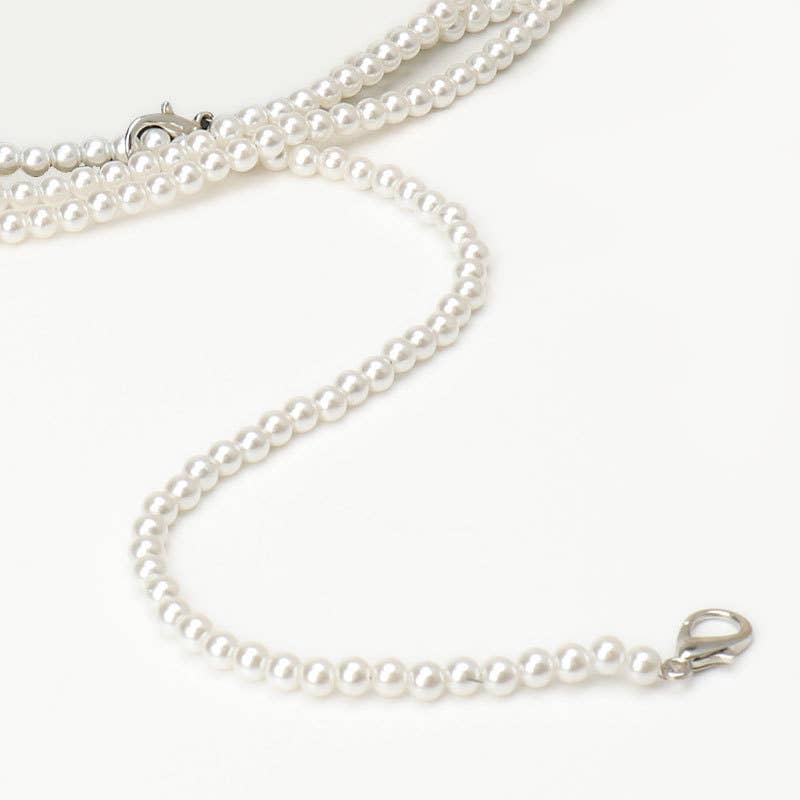 French pearl light luxury long waist chain