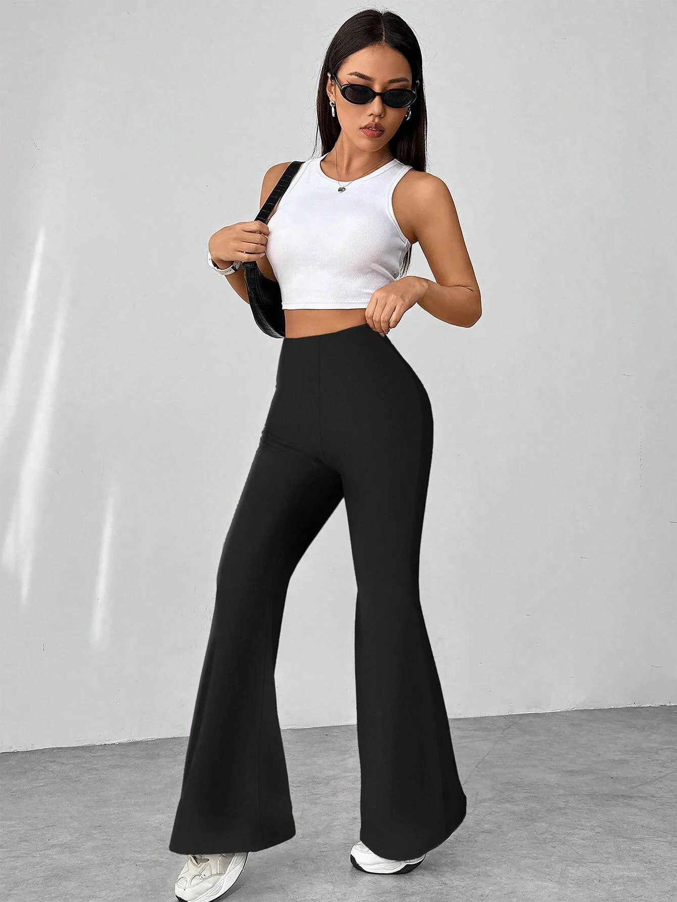 Thousand-bird high-waist slim-fit mini-pant