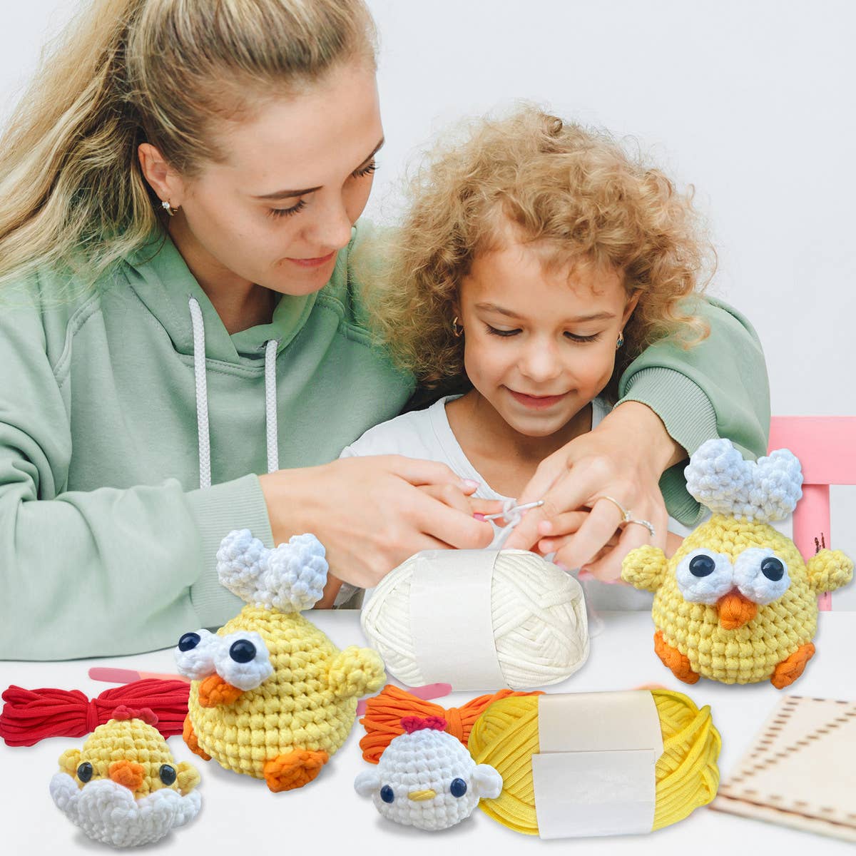 24 NEW LOVE CHICKEN CROCHET DOLL MATERIAL PACKAGE_CWMM1874