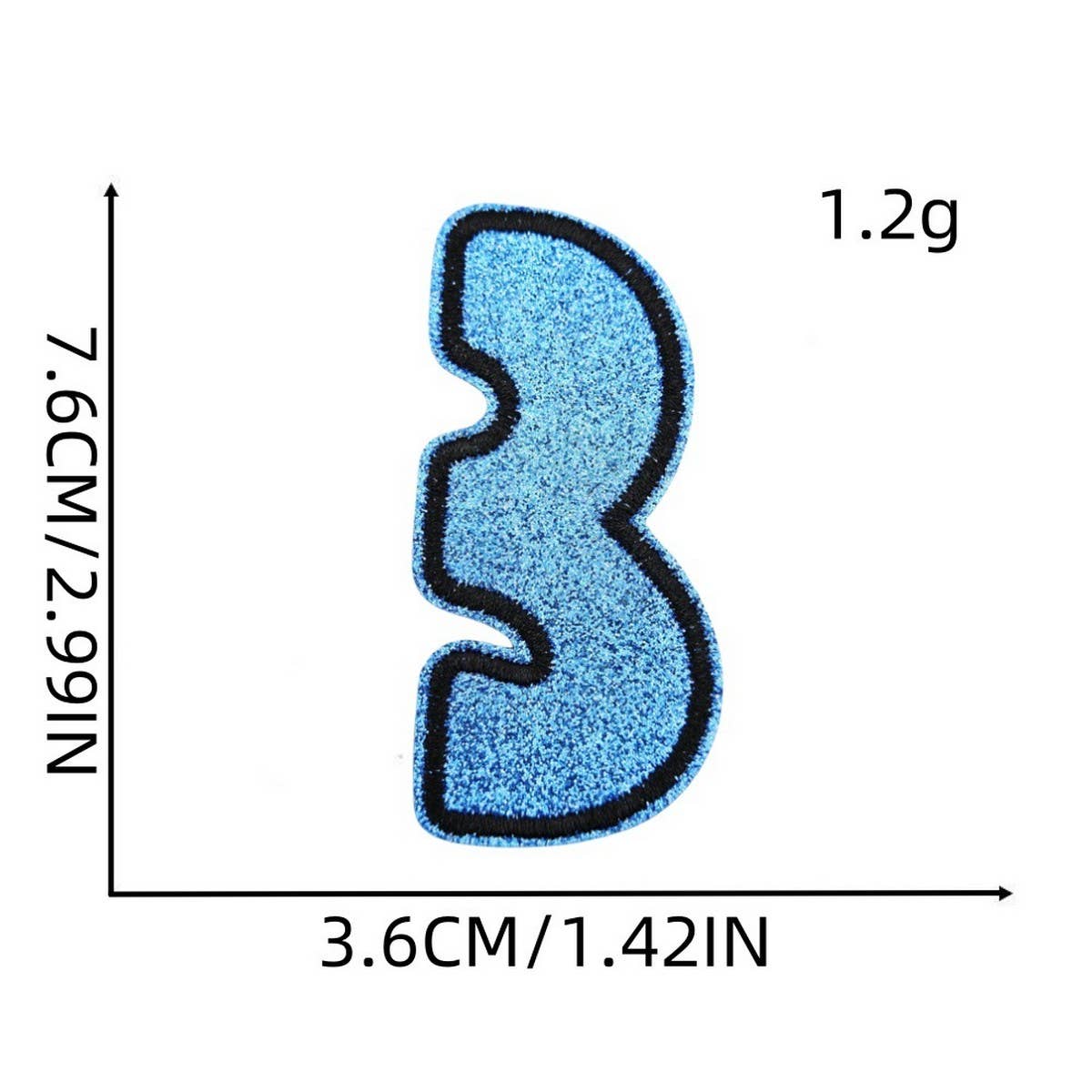 CREATIVE BADGE LETTER EMBROIDERY CLOTH PATCH
