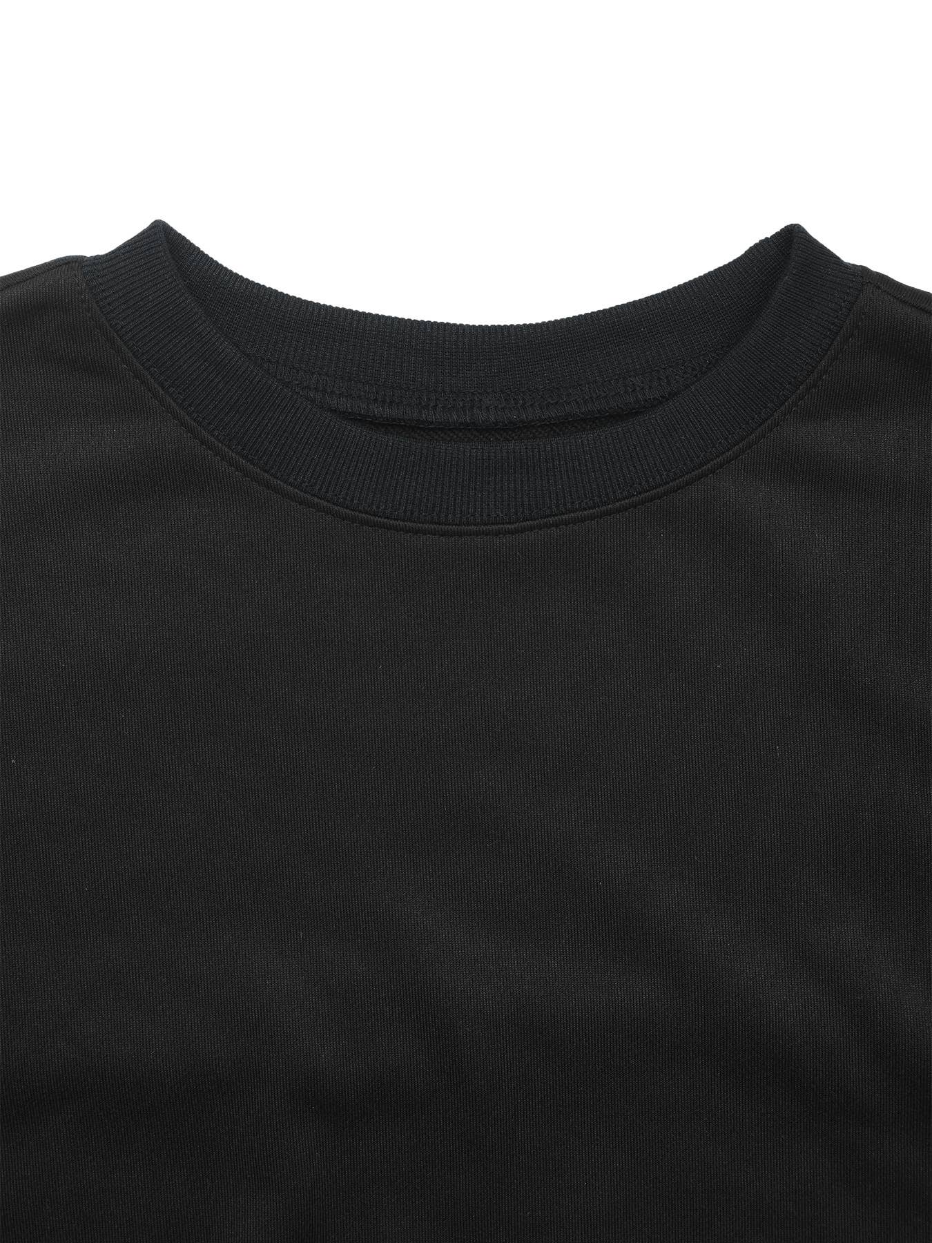 Lace patchwork versatile round-neck hoodie