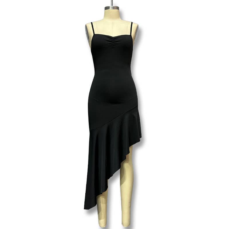 Sexy solid-colored short body-hugging dress