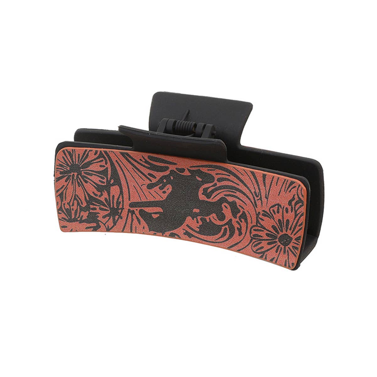 SUNFLOWER RETRO LETTERS WESTERN HAIR CLAW CLIPS