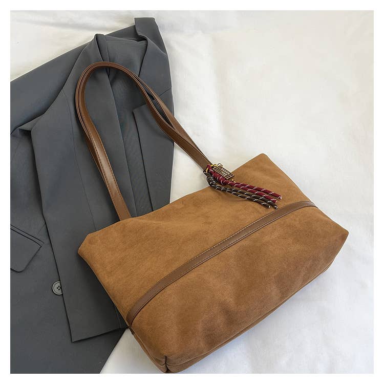 Personalized retro large-capacity tote bag