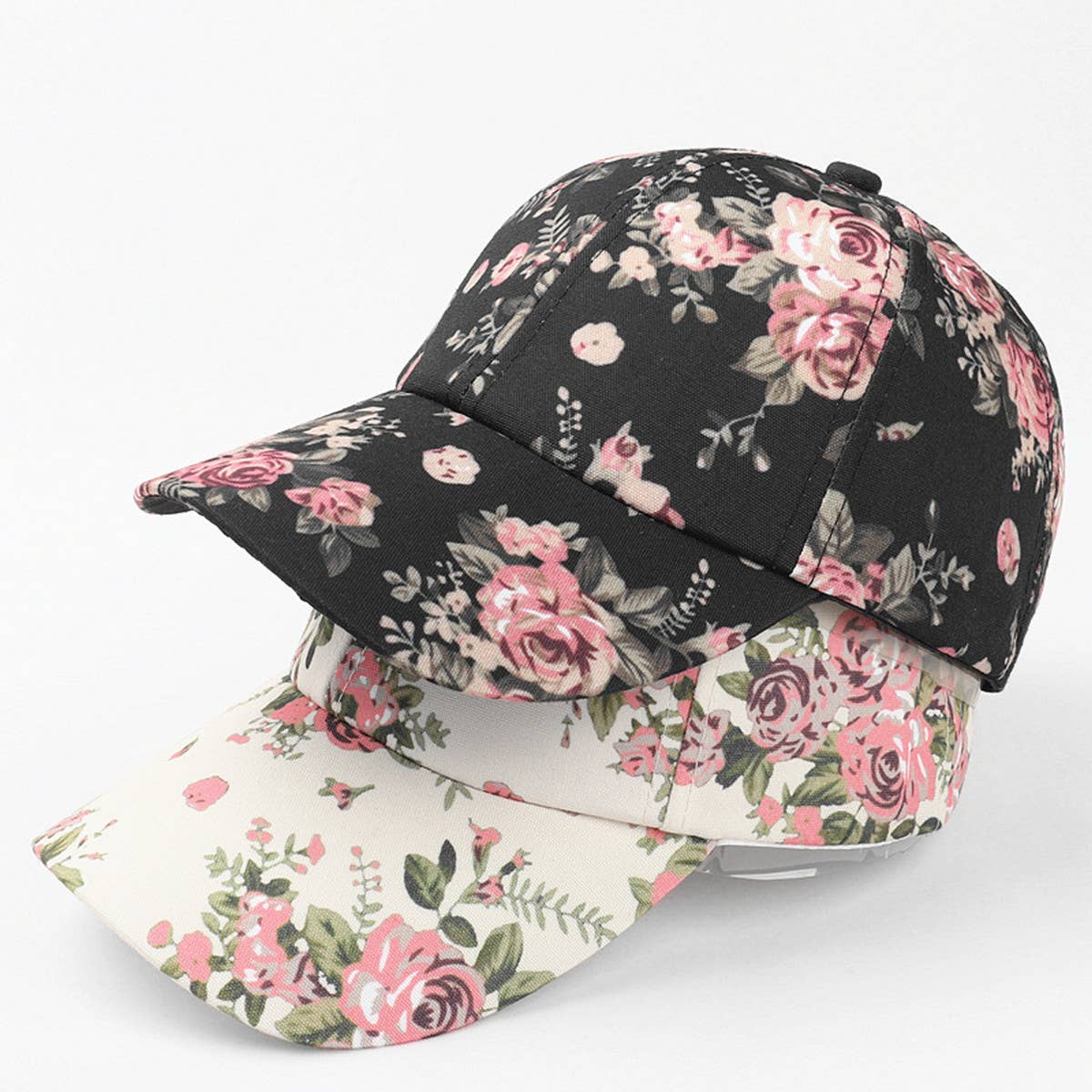 Floral Baseball Cap - Women's Boho Print CWAH1143