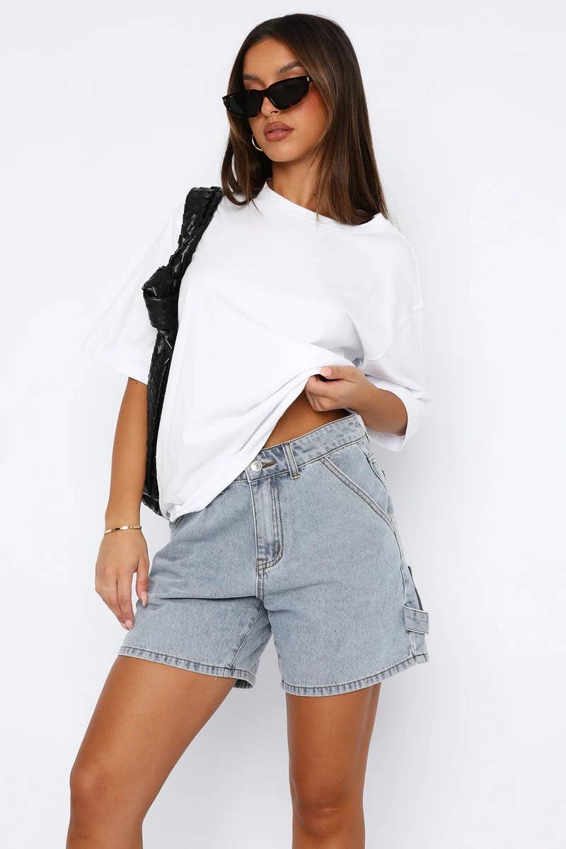 CWBSP0530_SUMMER WOMEN'S STRAIGHT JEANS