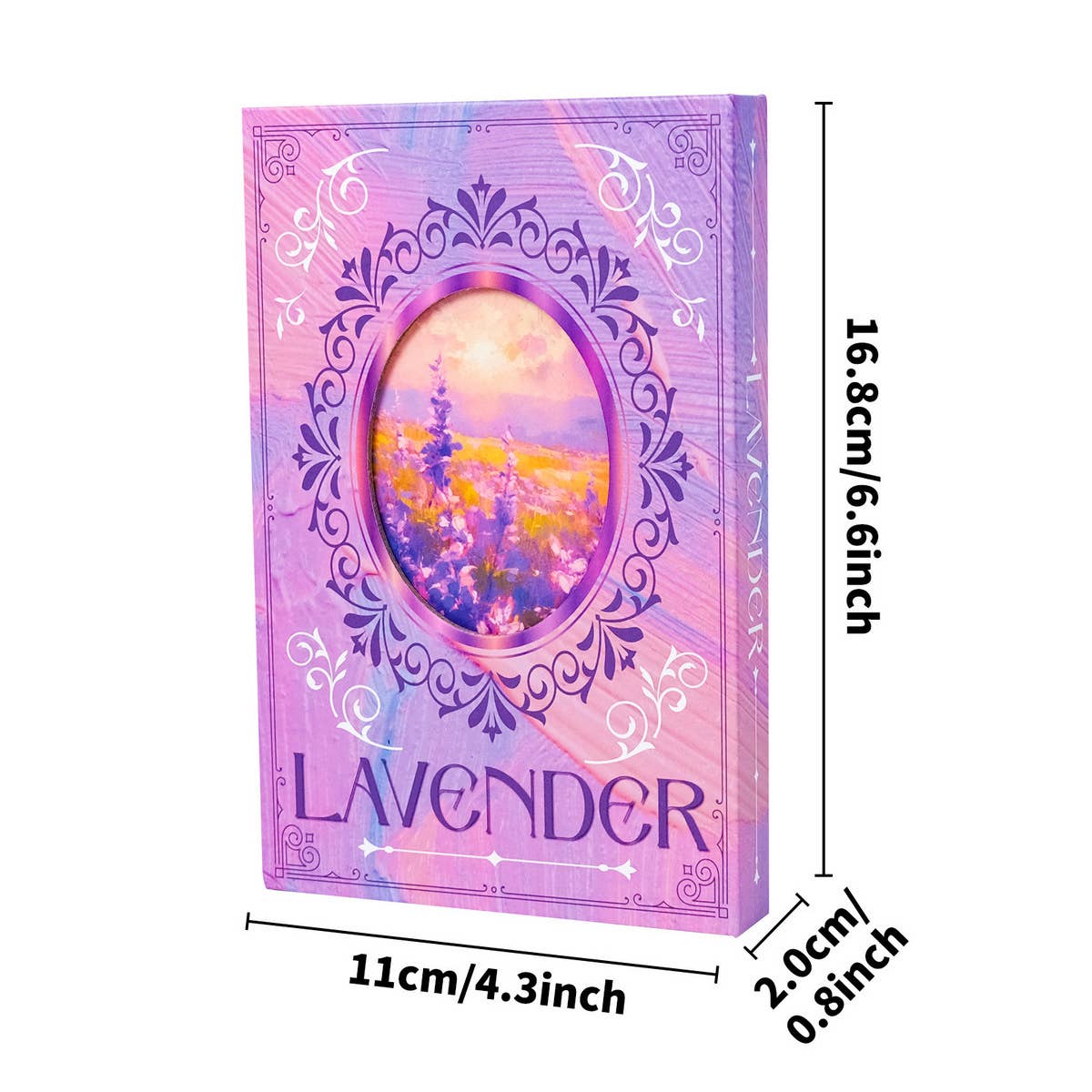 PURPLE LAVENDER FLOWER PORTABLE NOTEBOOK_CWMM1859