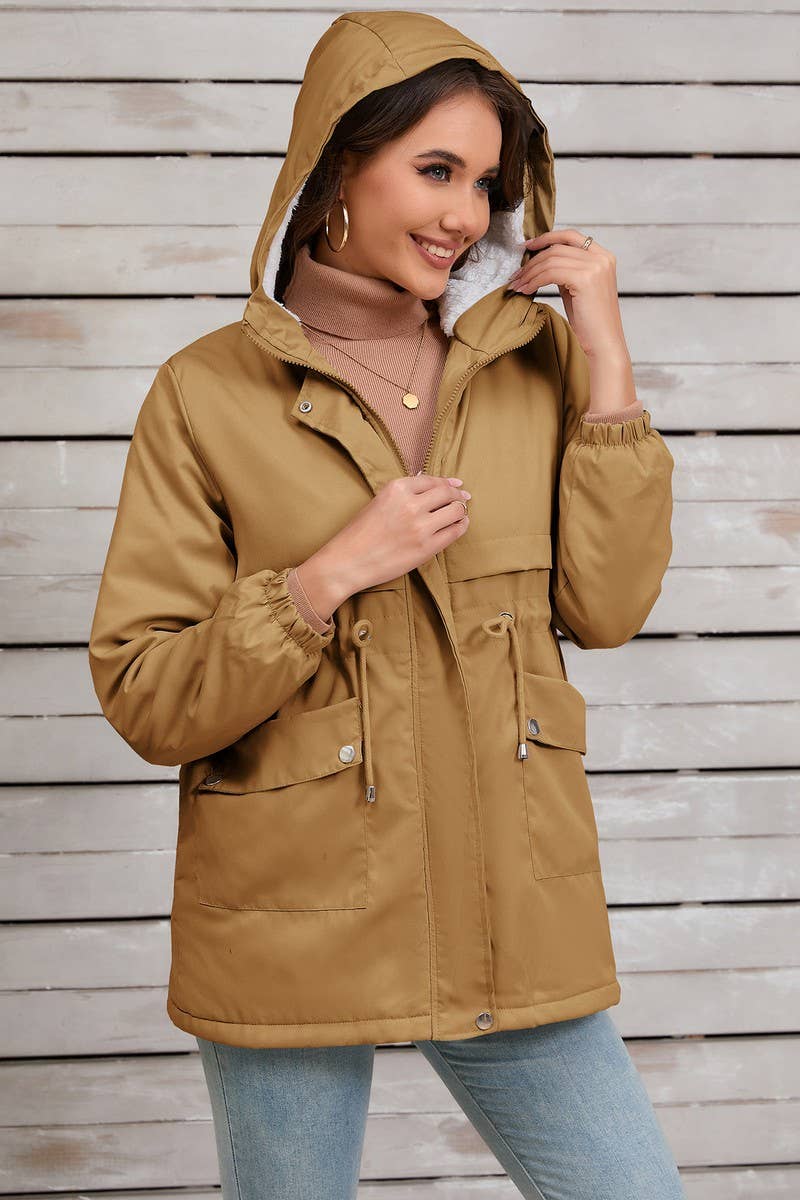 CWOCO0954_SOLID FURRY LINED HOODED ZIP-UP JACKET