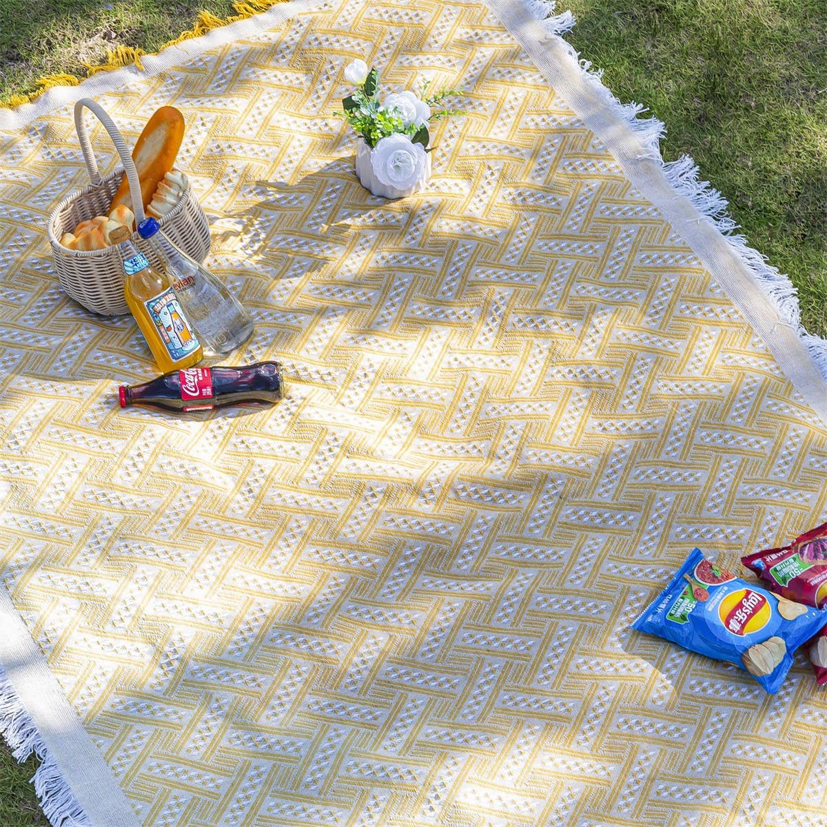 Bohemian Camping Mat Picnic Beach Blanket_CWMM9631