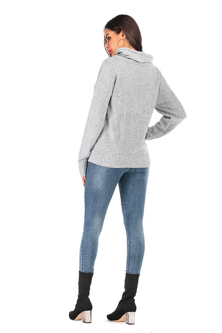 SWEATER PILE PILE COLLAR LONG SLEEVE HOODIE