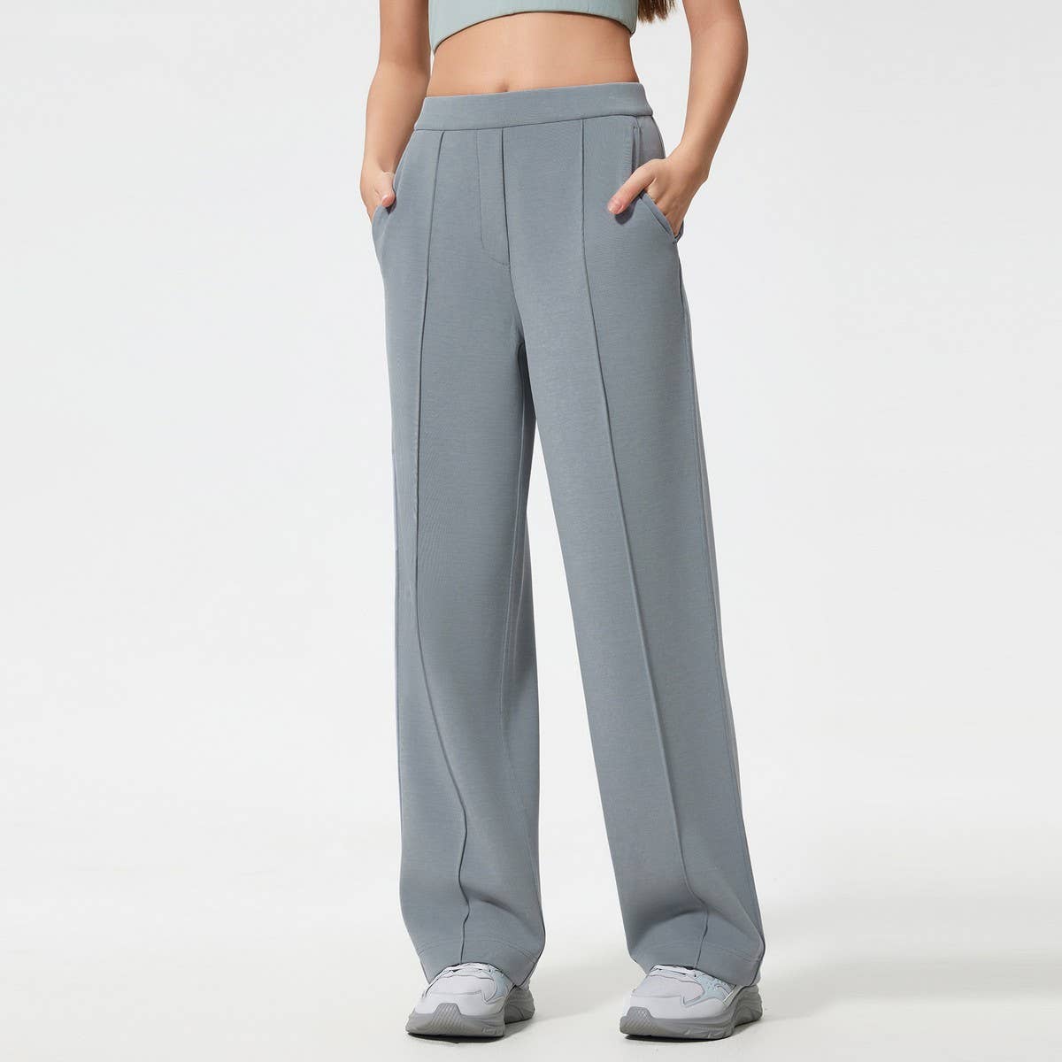 Women's Loose Fit Airy Wide-Leg Sport Pants