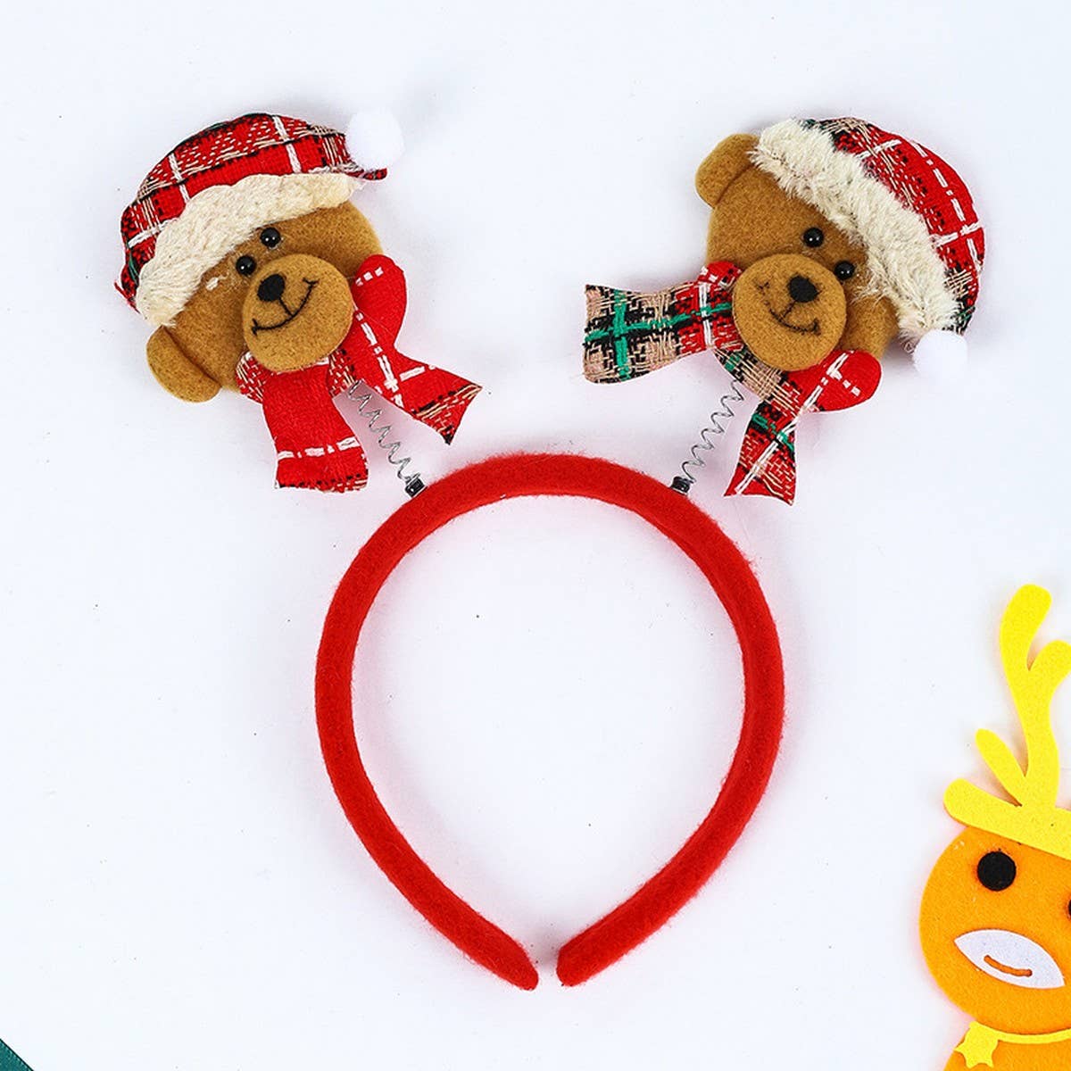 CHRISTMAS LIGHTED HEADBAND HEADBAND ORNAMENTS