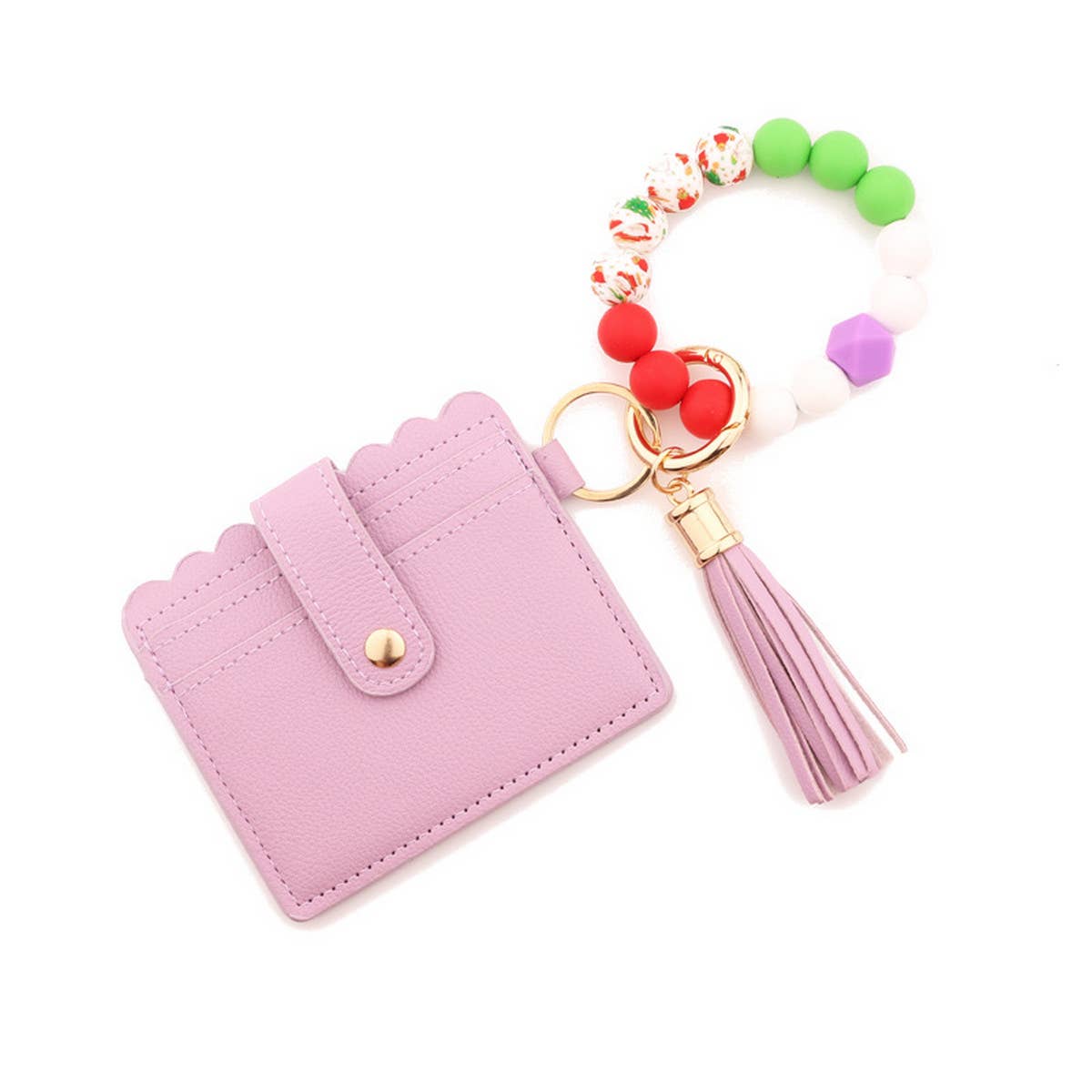 WOMEN CHRISTMAS TREE WALLET KEYCHAIN