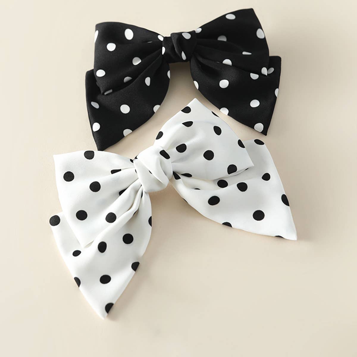 FASHIONABLE POLKA DOT HANDMADE BOW HAIRPIN