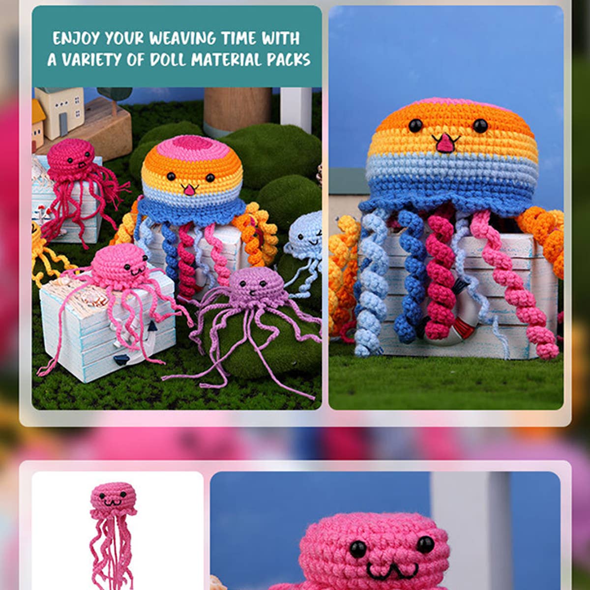 NEW DIY WOOLEN DOLL CROCHET MATERIAL PACKAGE