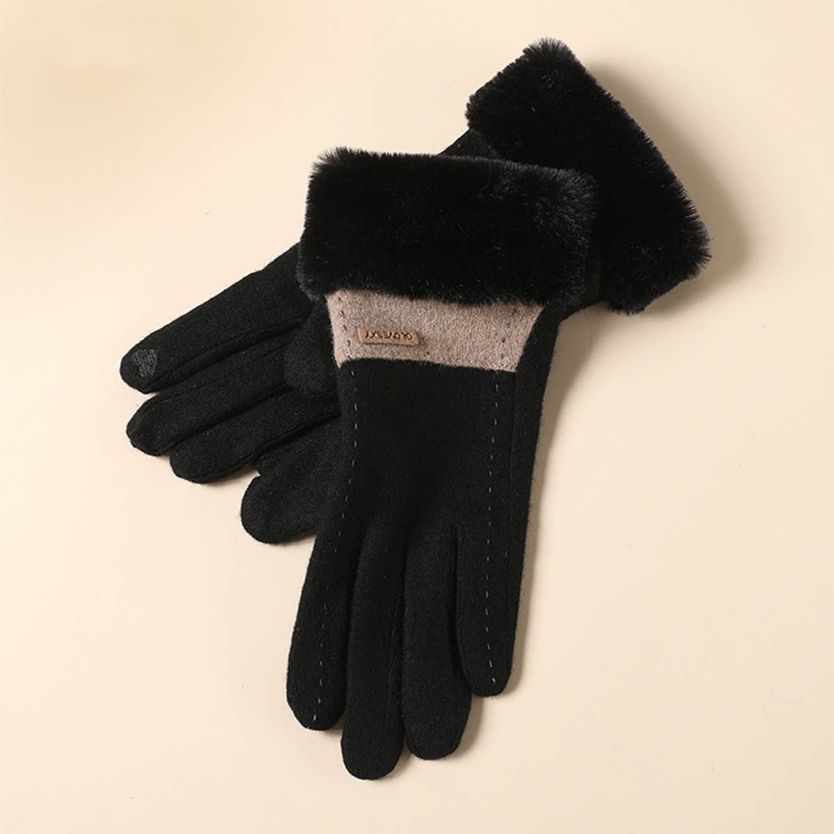 WOMENS AUTUMN AND WINTER WARM WOOL GLOVES_CWAG0061
