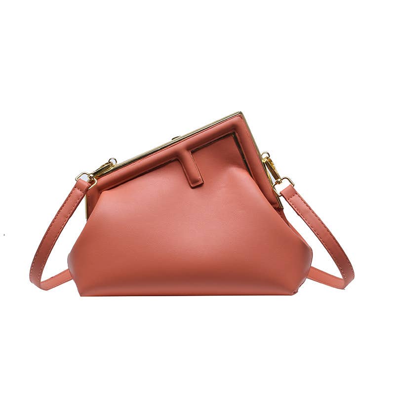 Fashionable irregular crossbody triangular bag