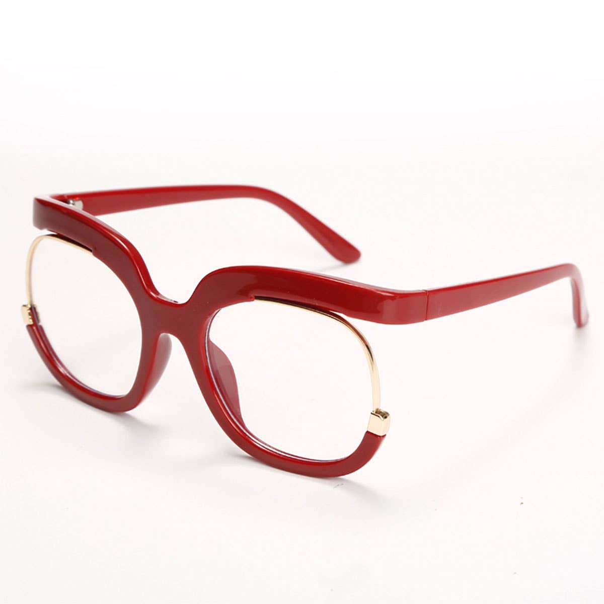 WOMEN ROUND-FRAMED GLASSES WITH LARGE FRAMES