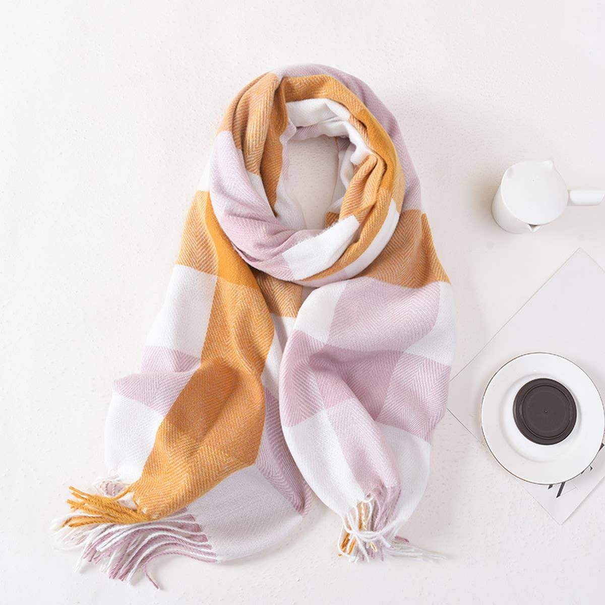 Plaid Winter Scarf ??Cute Unisex Wrap_CWASC0400