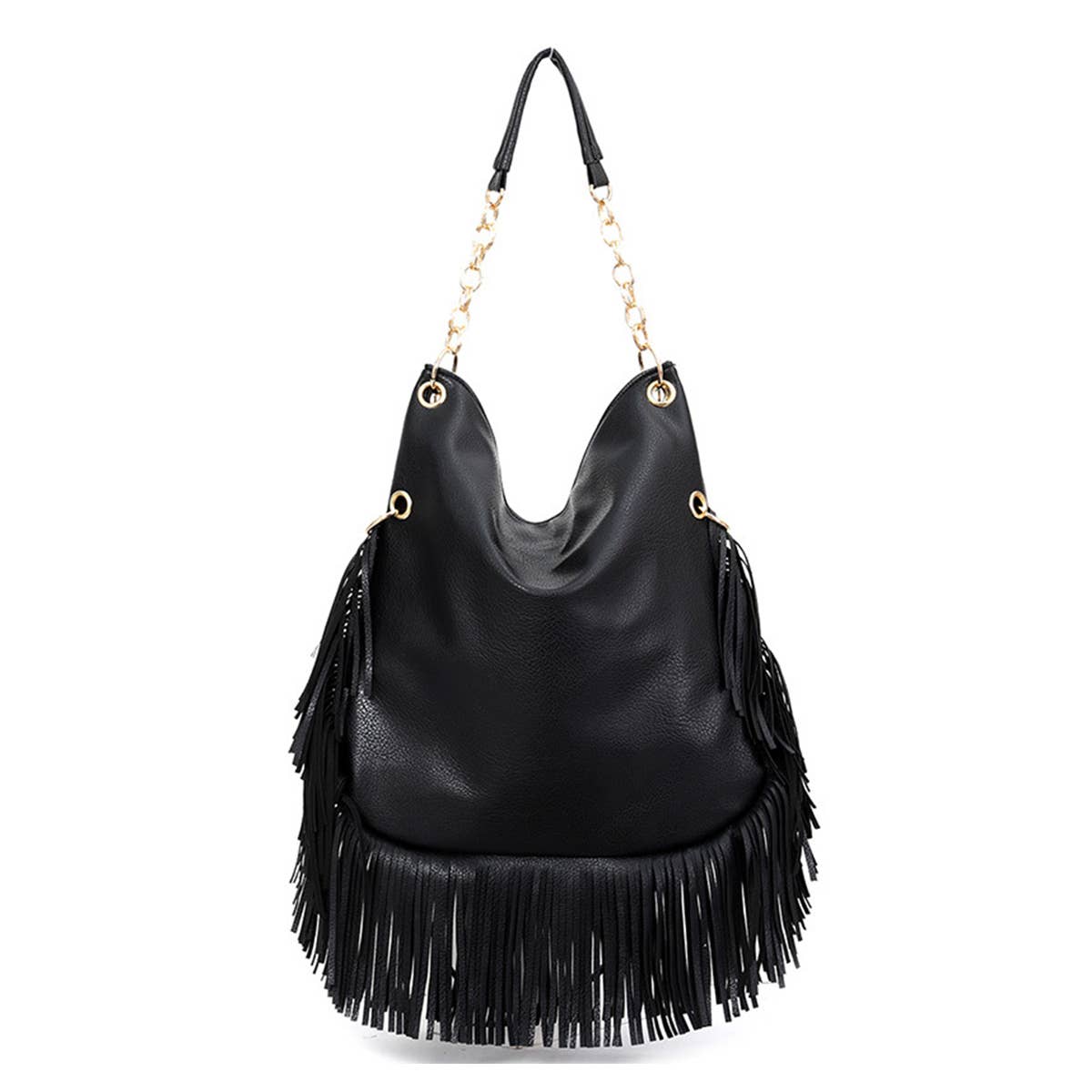 WOMEN RIVET SOFT LEATHER PORTABLE SHOULDER BAG_CWAB0785