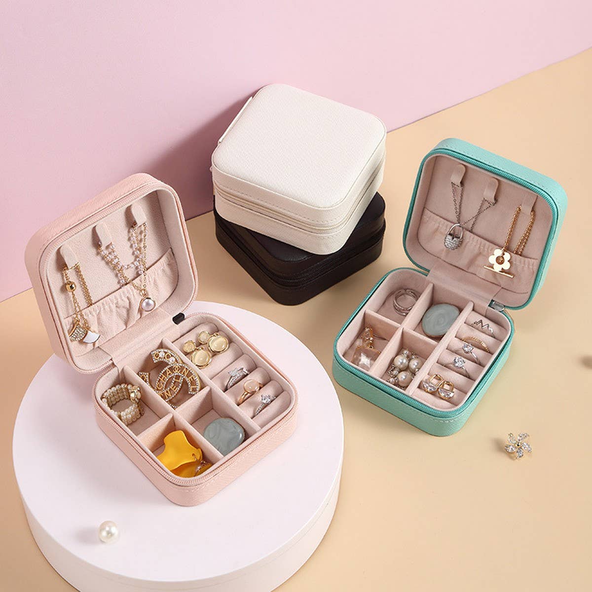 RING BOX EARRINGS NECKLACE EARRINGS STORAGE BOX