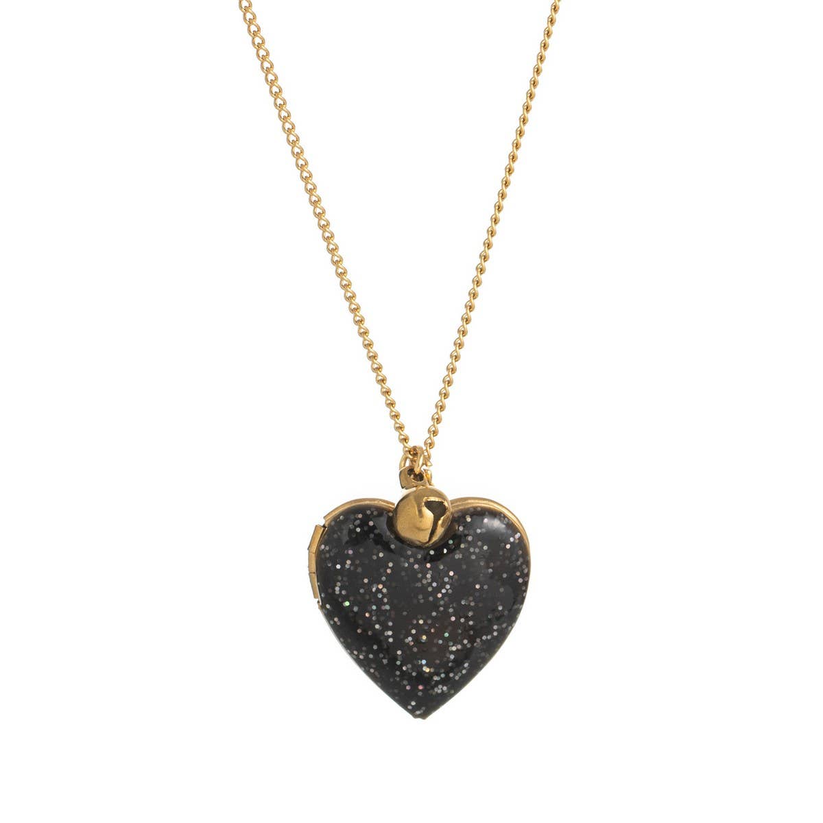 Heart Locket Oval Photo Necklace Gold Plated